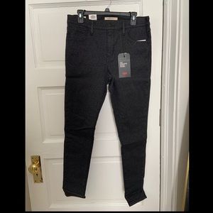 Levis glitter high rise skinny denim